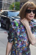 ANNA WINTOUR Arrives at Late Show with Stephen Colbert in New York 05/09/2018