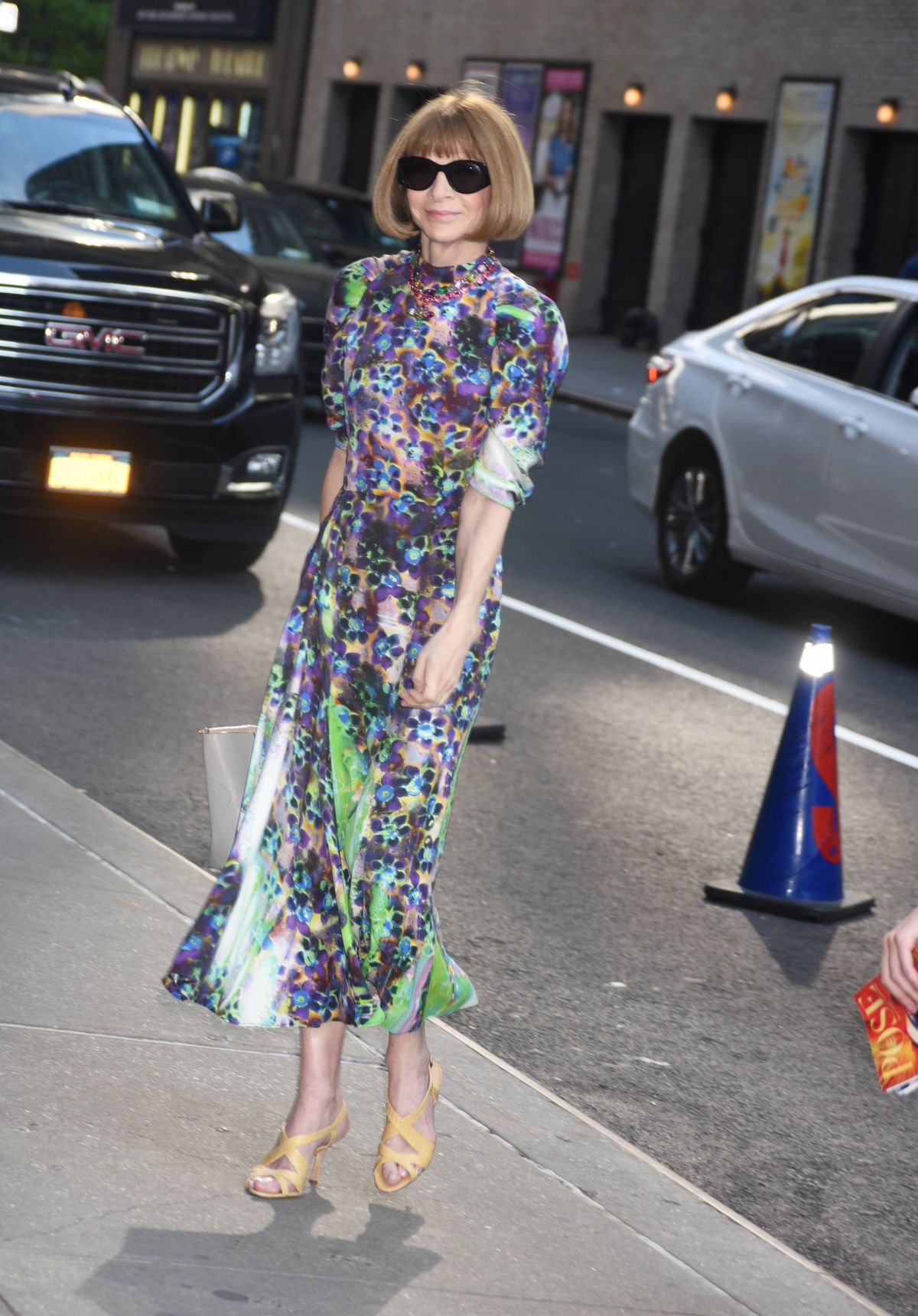 ANNA WINTOUR Arrives at Late Show with Stephen Colbert in New York 05 ...