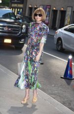 ANNA WINTOUR Arrives at Late Show with Stephen Colbert in New York 05/09/2018