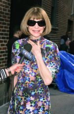 ANNA WINTOUR Arrives at Late Show with Stephen Colbert in New York 05/09/2018