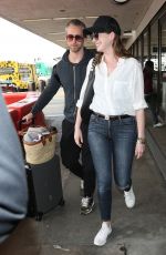 ANNE HATHAWAY at Los Angeles International Airport 05/15/2018