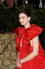 ANNE HATHAWAY at MET Gala 2018 in New York 05/07/2018