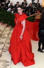 ANNE HATHAWAY at MET Gala 2018 in New York 05/07/2018