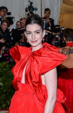 ANNE HATHAWAY at MET Gala 2018 in New York 05/07/2018