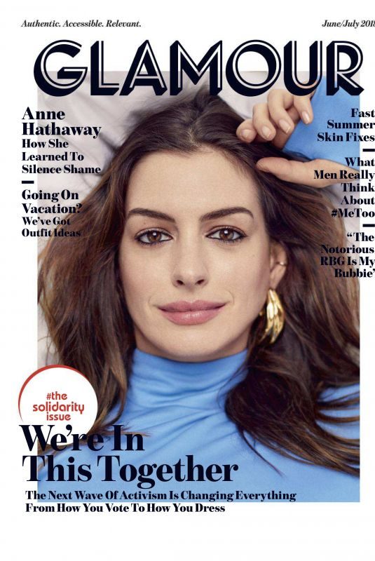 ANNE HATHAWAY in Glamour Magazine, June 2018 Issue