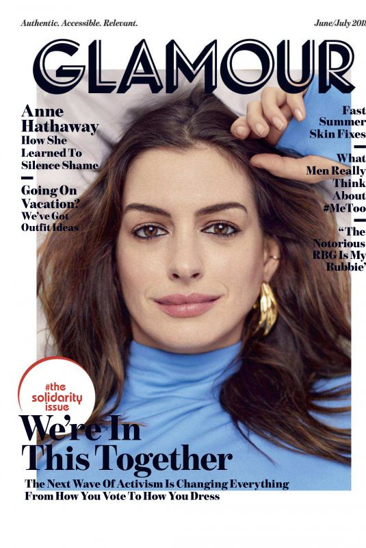 ANNE HATHAWAY in Glamour Magazine, June 2018 Issue