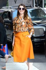 ANNE HATHAWAY Leaves Her Hotel in New York 05/23/2018