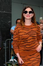 ANNE HATHAWAY Out for Dinner in New York 