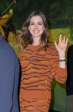 ANNE HATHAWAY Out for Dinner in New York 