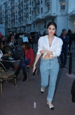 ARAYA HARGATE in Jeans Out in Cannes 05/13/2018