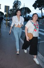 ARAYA HARGATE in Jeans Out in Cannes 05/13/2018