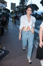 ARAYA HARGATE in Jeans Out in Cannes 05/13/2018