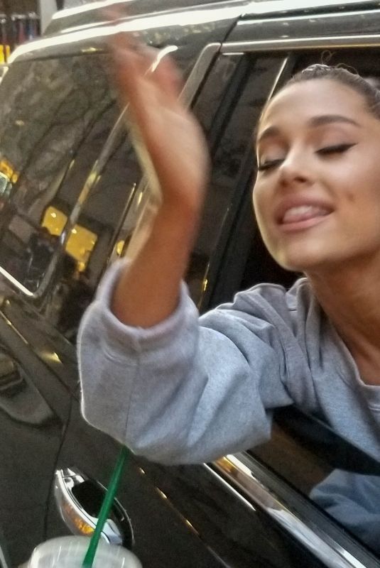 ARIANA GRANDE Out in New York 05/02/2018
