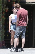 ARIEL WINTER in Cut-Off Denim Out in Los Angeles 05/15/2018