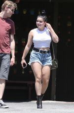 ARIEL WINTER in Cut-Off Denim Out in Los Angeles 05/15/2018