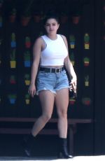 ARIEL WINTER in Cut-Off Denim Out in Los Angeles 05/15/2018