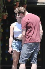 ARIEL WINTER in Cut-Off Denim Out in Los Angeles 05/15/2018