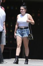 ARIEL WINTER in Cut-Off Denim Out in Los Angeles 05/15/2018