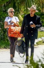 ASHLEE SIMPSON Arrives at Airport in Eleuthera 04/30/2018