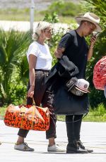 ASHLEE SIMPSON Arrives at Airport in Eleuthera 04/30/2018