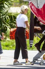 ASHLEE SIMPSON Arrives at Airport in Eleuthera 04/30/2018