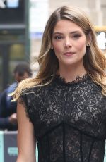 ASHLEY GREENE Arrives at AOL Build in New York 05/22/2018