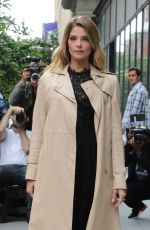 ASHLEY GREENE Arrives at AOL Build in New York 05/22/2018