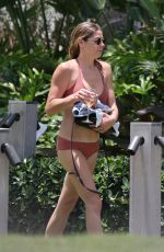 ASHLEY GREENE in Bikini at a Pool in Miami 05/10/2018