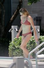 ASHLEY GREENE in Bikini at a Pool in Miami 05/10/2018