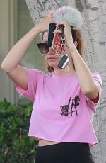 ASHLEY TISDALE Heading to a Spa in Los Angeles 05/18/2018