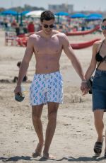 AURORA RAMAZZOTTI in Bikini at a Beach in Forte Dei Marmi 05/20/2018