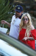 AVRIL LAVIGNE and Phillip Sarofim Out in Los Angeles 04/22/2018