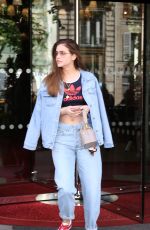 BARBARA PALVIN Leaves Royal Monceau Hotel in Paris 05/03/2018