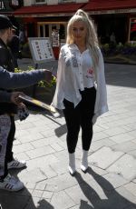 BEBE REXHA Arrives at Global Radio in London 05/03/2018