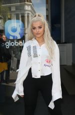BEBE REXHA Arrives at Global Radio in London 05/03/2018