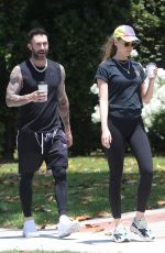 BEHATI PRINSLOO and Adam Levine Out and About in Los Angeles 05/27/2018