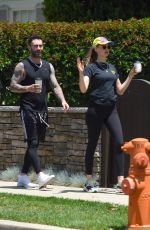 BEHATI PRINSLOO and Adam Levine Out and About in Los Angeles 05/27/2018