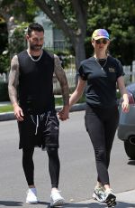 BEHATI PRINSLOO and Adam Levine Out and About in Los Angeles 05/27/2018