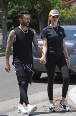 BEHATI PRINSLOO and Adam Levine Out and About in Los Angeles 05/27/2018
