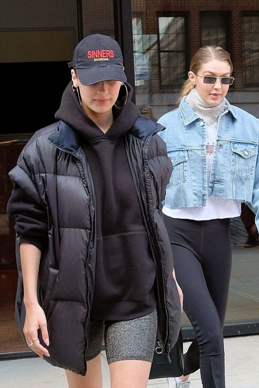BELLA and GIGI HADID Out and About in New York 05/01/2018
