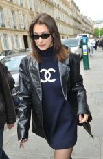 BELLA HADID Arrives at Her Hotel in Paris 05/02/2018