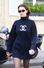 BELLA HADID Arrives at Her Hotel in Paris 05/02/2018