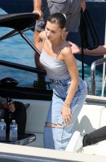 BELLA HADID Arrives in Monaco by Boat 05/25/2018