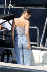 BELLA HADID Arrives in Monaco by Boat 05/25/2018