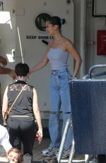 BELLA HADID Arrives in Monaco by Boat 05/25/2018