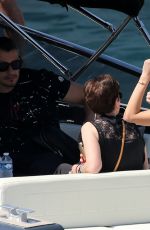 BELLA HADID Arrives in Monaco by Boat 05/25/2018