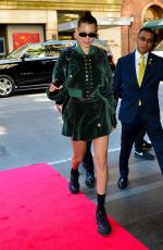 BELLA HADID Arrives to Carlyle Hotel in New York 05/07/2018