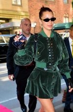 BELLA HADID Arrives to Carlyle Hotel in New York 05/07/2018