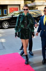 BELLA HADID Arrives to Carlyle Hotel in New York 05/07/2018