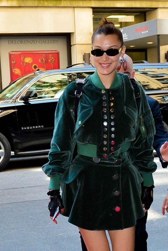BELLA HADID Arrives to Carlyle Hotel in New York 05/07/2018